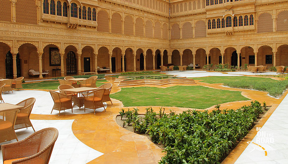 Beautiful courtyard of Suryagarh, Jaisalmer