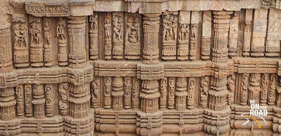 One of the many walls of Erotica at Konark Sun Temple, Odisha