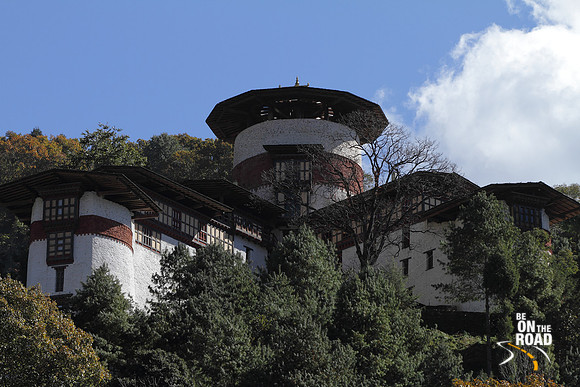 T Dzong as seen from Trongsa Dzong