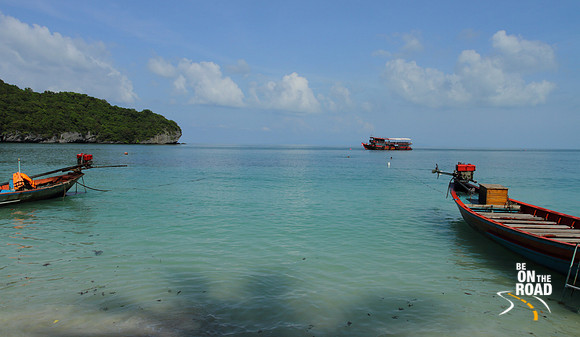 Moored Boats at Angthong Marine National Park, Thailand