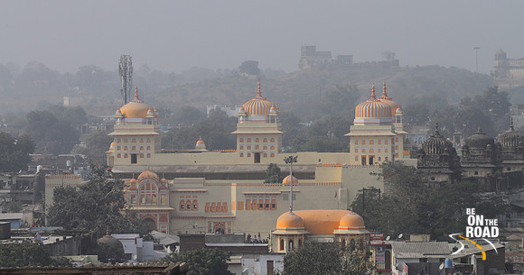 Raja Ram Mandir as seen from Jehangir Mahal, Orchha, Madhya Pradesh