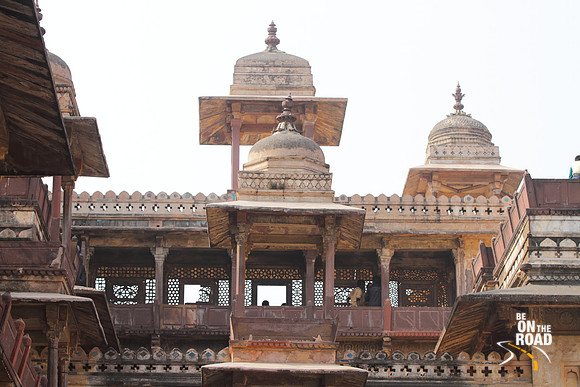 Inside Jehangir mahal, Orchha, Madhya Pradesh