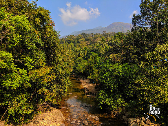 Scenic mountain highway to Ponmudi hill station, Kerala