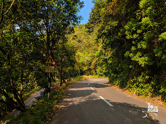 The beautiful ghats roads leading to Ponmudi hill station, Kerala