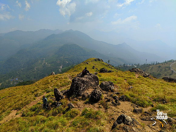 Enjoying the mountain panorama at Ponmudi, Kerala