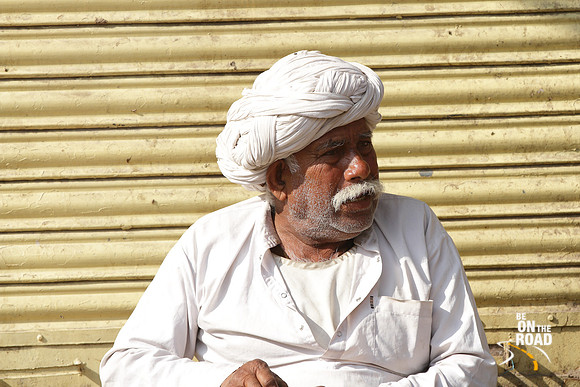 Local Rajasthani man and his safa, Govind Devji temple, Jaipur