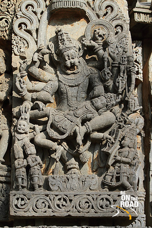 Narasimha Avatar seen at Hoysaleswara temple, Halebid
