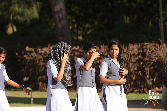 School girls takes a stroll at Daria Daulat Bagh, Srirangapatna