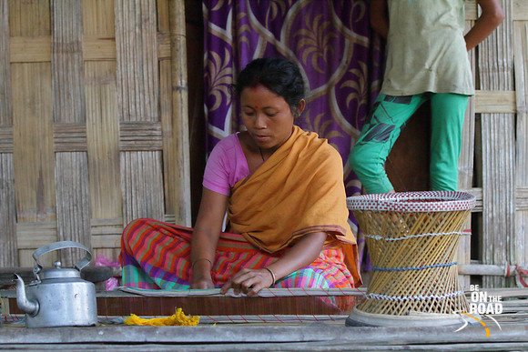 Colorful weaves of the Mishing Tribe of Assam