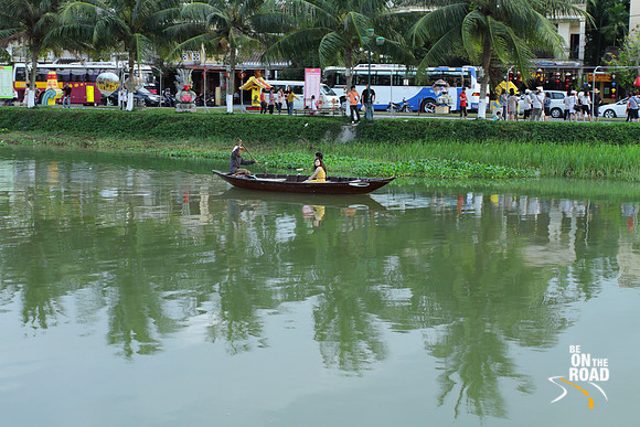 A different perspective of Hoi An while floating down the river
