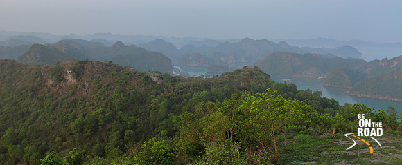 Gorgeous view of limestone karsts from Cat Ba Island, Vietnam