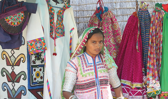The Rich colors of Kutch seen at Gandhi nu Gram Village, Gujarat, India