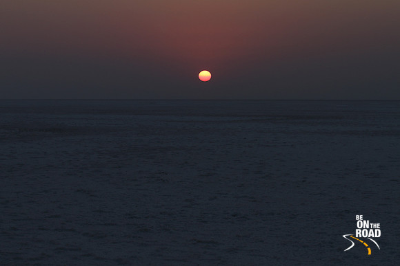 Sunrise over the salt desert of the Great Rann of Kutch, Gujarat, India