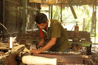 Mango Wood being crafted in the Nakhon Nayok province, Thailand
