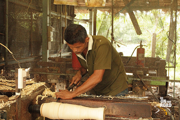 Mango Wood being crafted in the Nakhon Nayok province, Thailand