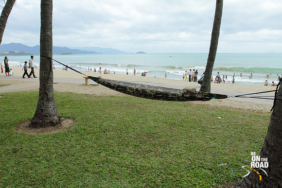 Hammock and Nha Trang beach, Vietnam