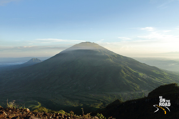 Mount Merbabu, an extinct volcano opposite Mount Merapi