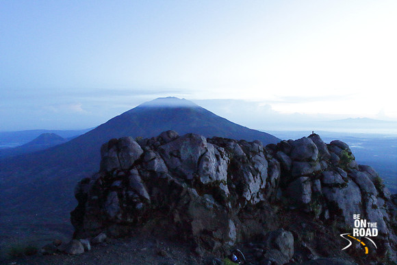 Misty Volcano top as seen from Gunung Merapi, Indonesia