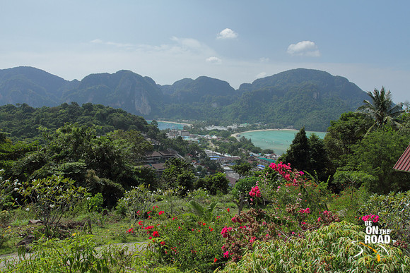 The lush panoramic view of Koh Phi Phi Islands, Thailand