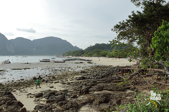Ton Sai Bay during low tide, Ko Phi Phi, Thailand