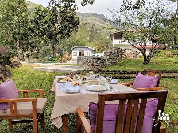 Traditional Kerala Lunch Spread at Windermere Estate, Munnar