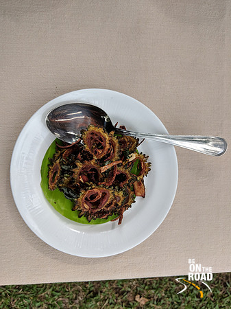 Bitter Gourd Chips at Windermere Estate, Munnar