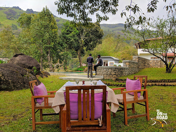 Enjoying the view of the Western Ghats from Windermere Estate, Munnar