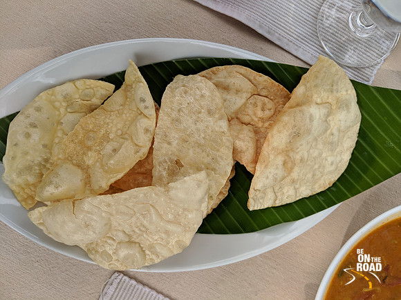 Papadum at Windermere Estate, Munnar