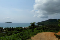 The Dagmay view from up its mountain dirt road tracks