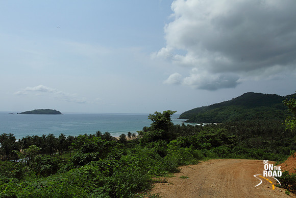 The Dagmay view from up its mountain dirt road tracks