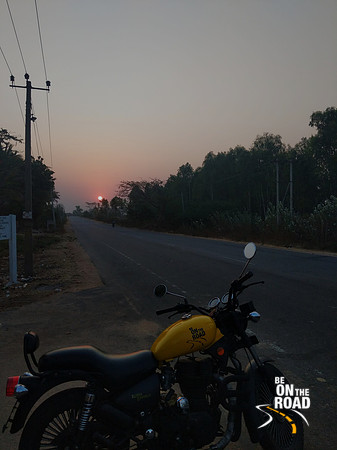 Beautiful sunrise enroute Mysore