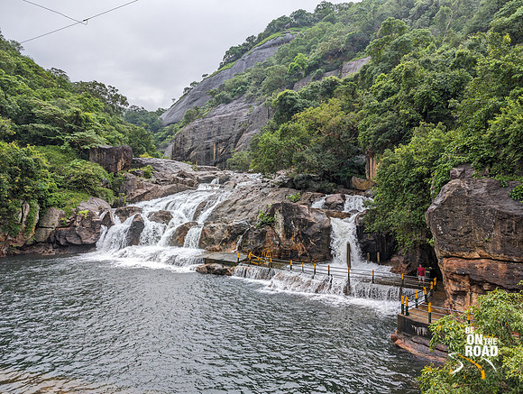 Manimuthar Falls during the monsoons