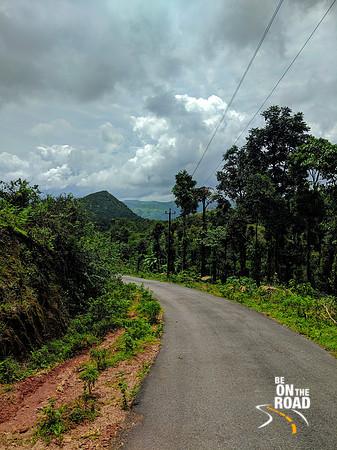 Dark monsoon clouds seen in Malnad countryside