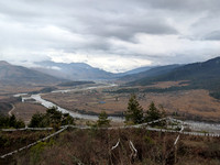 Mechuka valley view as seen from Samten Yangchak Monastery