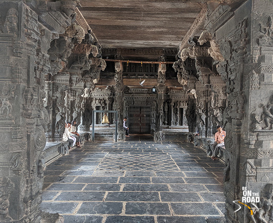 The hall leading to the garbha griha at Chintala Venkataramana Temple, Tadipatri