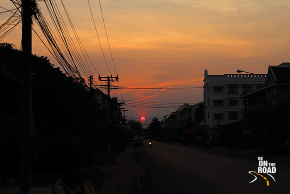Sunset at Pakse