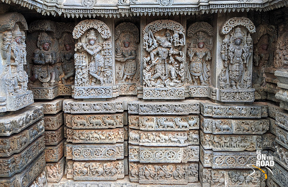 (L to R) - Garuda, Venugopala, Dharani - Varaha, Pradyumna - Lakshmi Narasimha Temple, Nuggehalli