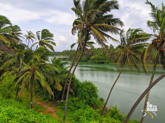 Sowparnika river at Maravanthe beach highway, Karnataka