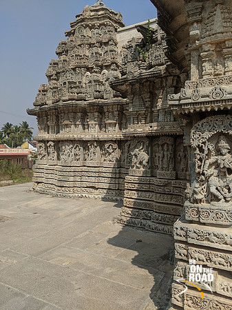 The intricately carved Lakshmi Narasimha Temple at Javagal, Karnataka