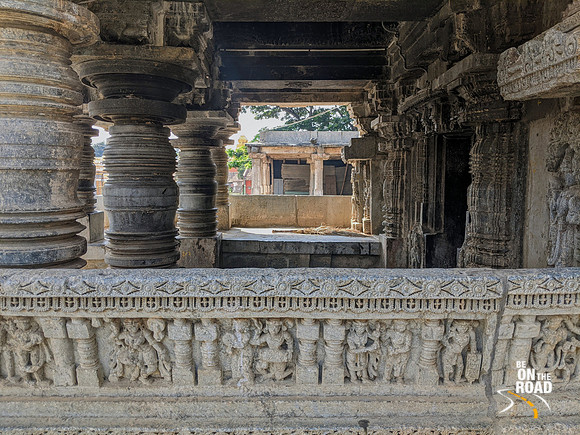 The lathe turned pillars of Lakshmi Narasimha Temple, Javagal, Karnataka