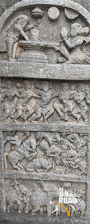 Ancient stone carvings at Lakshmi Devi Temple, Doddagaddavalli