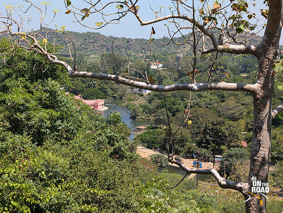 Thamirabharani river as seen from the road leading to Agastyar Falls