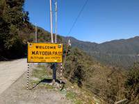 Mayodia Pass - a high altitude mountain pass enroute Anini, Arunachal pradesh