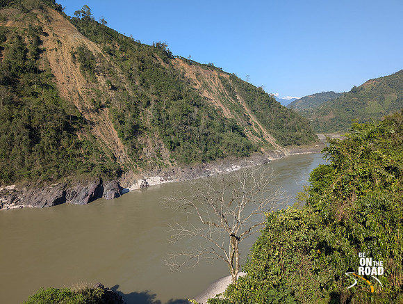 First view of the Siang river enroute Pasighat from Aalo