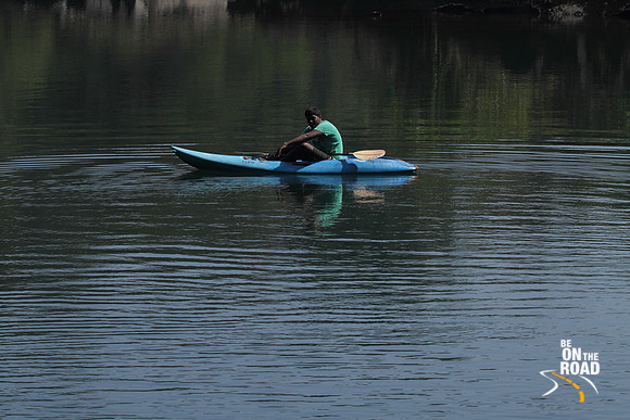 Kayaking on the river Kali at Dandeli, Karnataka, India