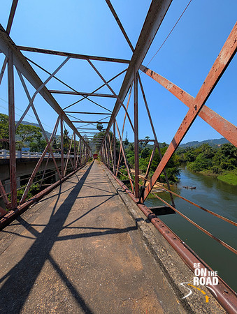The Old Iron Bridge over the Thamirabharani river at Papanasam, Tamil Nadu