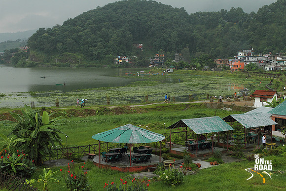 The beautiful Phewa Lake walking path, Pokhara