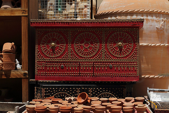 Large and Beautiful Mandoos for sale at Nizwa Souk, Oman