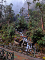 One of the many waterfalls by the highway that connects Mechuka with Lamang