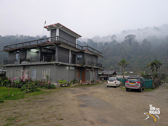 Misty morning at Linya Homestay, Aalo, Arunachal Pradesh